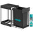 Kitchen Bin 5.3 Gallon Built-in Pull-Out Steel Frame - Steel Frame and ABS Lid - Ink Black