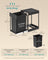 Kitchen Bin 5.3 Gallon Built-in Pull-Out Steel Frame - Steel Frame and ABS Lid - Ink Black