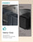 Kitchen Bin - Steel Frame - Ink Black - Built-in with Double Compartments and Smooth Pull-Out Design