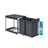 Pull-Out Kitchen Bin - Steel Frame with ABS Lid - Ink Black - Double Compartment for Recycling and Waste