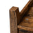 TV Stand - Engineered Wood - Rustic Brown - Open Shelves with Cable Holes