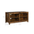 TV Stand - Engineered Wood - Rustic Brown - Open Shelves with Cable Holes