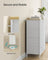 Storage Chest - 8 Easy Pull Drawers - Fabric - Cream White and Oak