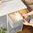 Storage Unit - Fabric - Light Grey and White - 8 Easy Pull Drawers with Metal Frame and Tabletop