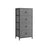 Chest of Drawers - Fabric - Classic Grey - Slim Design with 4 Storage Drawers