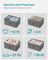 Chest of Drawers - Fabric - Classic Grey - Slim Design with 4 Storage Drawers