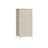 Chest of Drawers - Metal - Light Grey and White - Slim Design with 4 Drawers