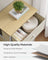 Chest of Drawers - Metal - Light Grey and White - Slim Design with 4 Drawers