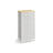 Chest of Drawers - Fabric - Light Grey and White - Tall and Slim Design with 4 Drawers