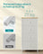 Chest of Drawers - Fabric - Light Grey and White - Tall and Slim Design with 4 Drawers