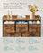 Chest of Drawers - 7 Spacious Drawers - Fabric - Rustic Brown