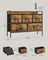 Chest of Drawers - 7 Spacious Drawers - Fabric - Rustic Brown