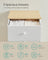 Chest of Drawers - 4-Drawer Slim Design - Fabric - Camel Yellow