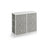 Chest of Drawers - Fabric - Light Grey and White - 6 Drawer Storage Organizer with Wooden Front and Top
