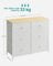 Chest of Drawers - Fabric - Rustic Brown and Black - 6 Drawer Storage Organizer