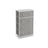 Fabric Chest of Drawers - Fabric - Rustic Brown and Black - 5 Drawers with Adjustable Feet
