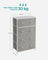 Fabric Chest of Drawers - Fabric - Rustic Brown and Black - 5 Drawers with Adjustable Feet