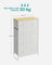 Fabric Chest of Drawers - Fabric - White and Oak - 5-Drawer Storage Organiser for Living Room