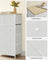 Fabric Chest of Drawers - Fabric - White and Oak - 5-Drawer Storage Organiser for Living Room