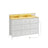 Storage Unit - Fabric - Dove Grey - 9 Drawers with LED Lights and Charging Station