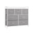 Chest of Drawers - Fabric - Dove Grey - Easy to Assemble and Move