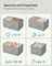 Chest of Drawers - Fabric - Dove Grey - Easy to Assemble and Move