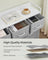 Chest of Drawers - Fabric - Dove Grey - Easy to Assemble and Move