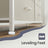 Chest of 7 Drawers Cream White and Oak Beige - Wood Top and Steel - Cream White