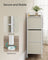 Chest of Drawers - 7 Drawer Storage Unit - Fabric - Cream White