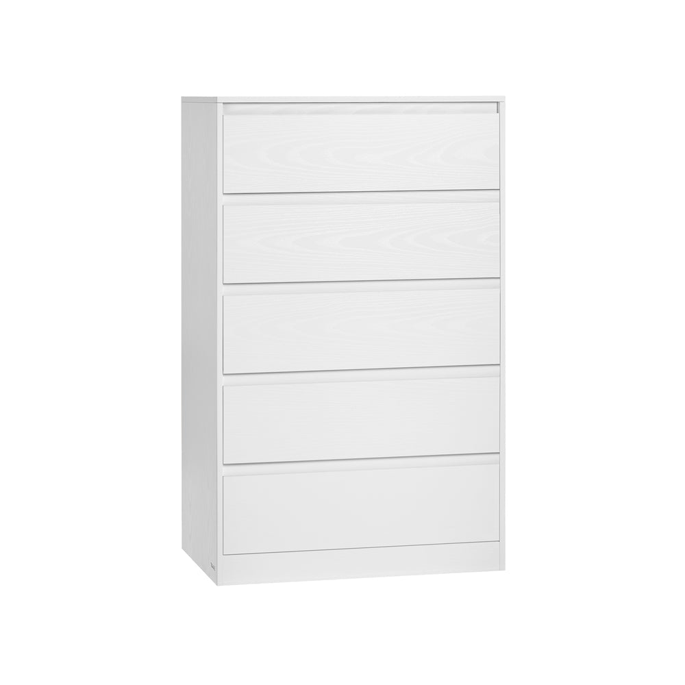 KAILYN Collection - Chest of Drawers for Bedroom - Wood and MDF - Snow White