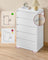 KAILYN Collection - Chest of Drawers for Bedroom - Wood and MDF - Snow White