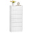 Chest of Drawers - Steel with Anti-Tip Kit - Snow White - 40 x 60 x 97.4 cm