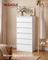 Chest of Drawers - Steel with Anti-Tip Kit - Snow White - 40 x 60 x 97.4 cm
