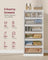 Chest of Drawers - Steel with Anti-Tip Kit - Snow White - 40 x 60 x 97.4 cm