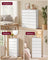Chest of Drawers - Steel with Anti-Tip Kit - Snow White - 40 x 60 x 97.4 cm