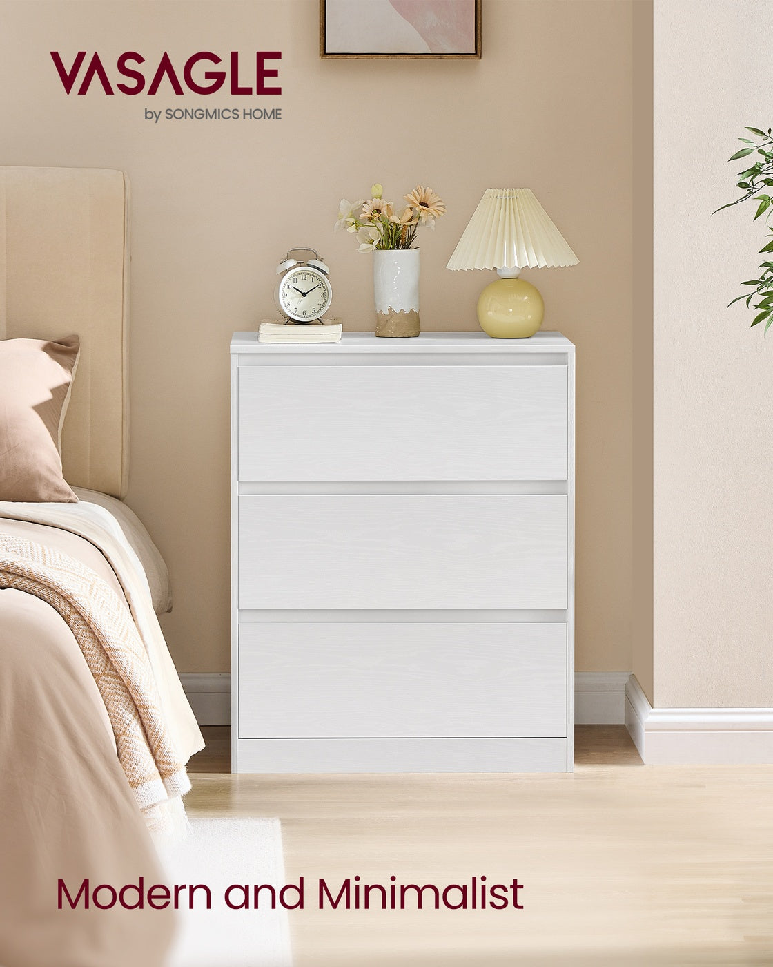 KAILYN Collection - Chest of Drawers - Wood and Steel - Rustic Brown