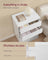 Chest of Drawers - Engineered Wood - Snow White - Sturdy Design for Everyday Use