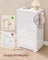 Chest of Drawers - Engineered Wood - Snow White - Sturdy Design for Everyday Use