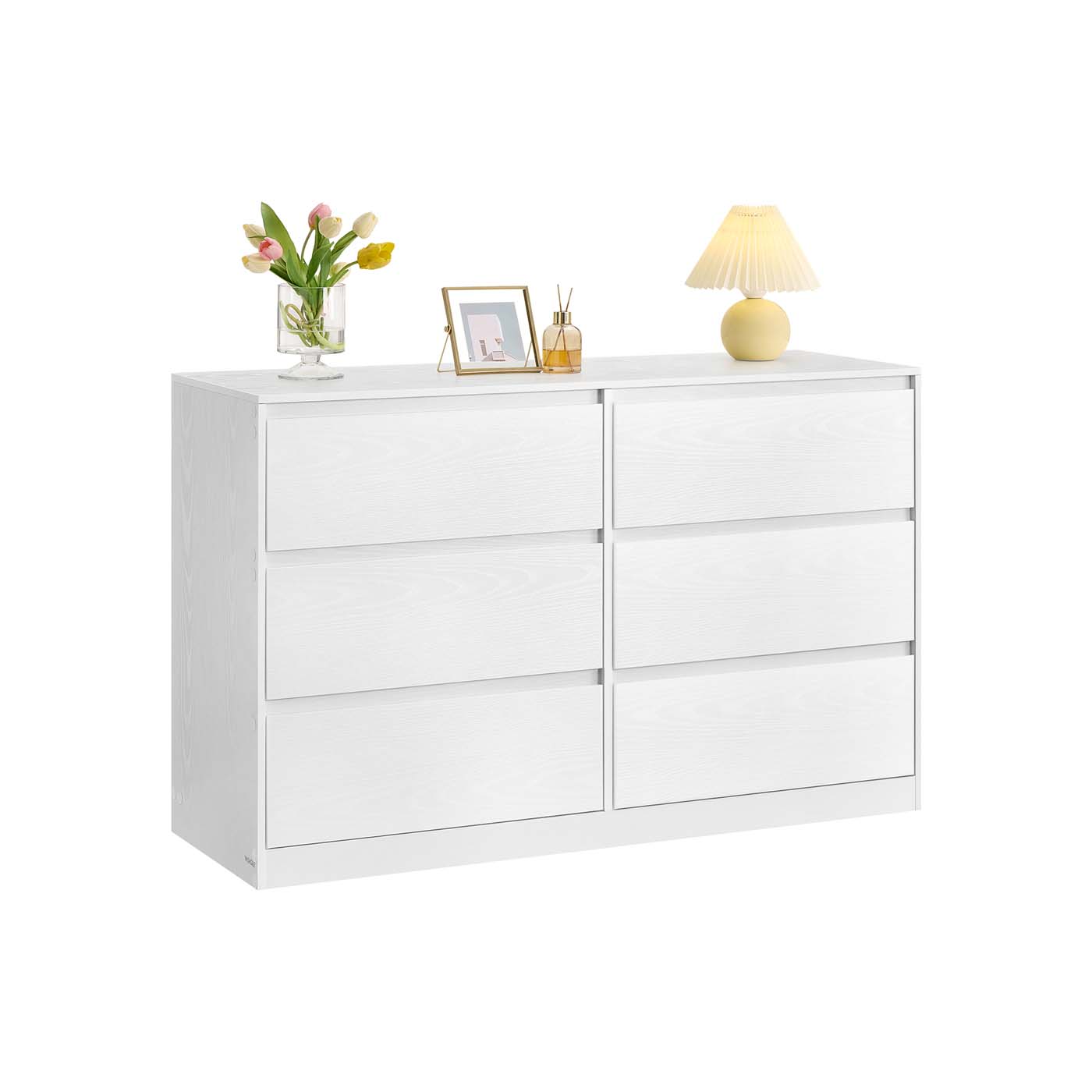 Chest of Drawers - Wood - Snow White - Six Drawer Storage Organizer