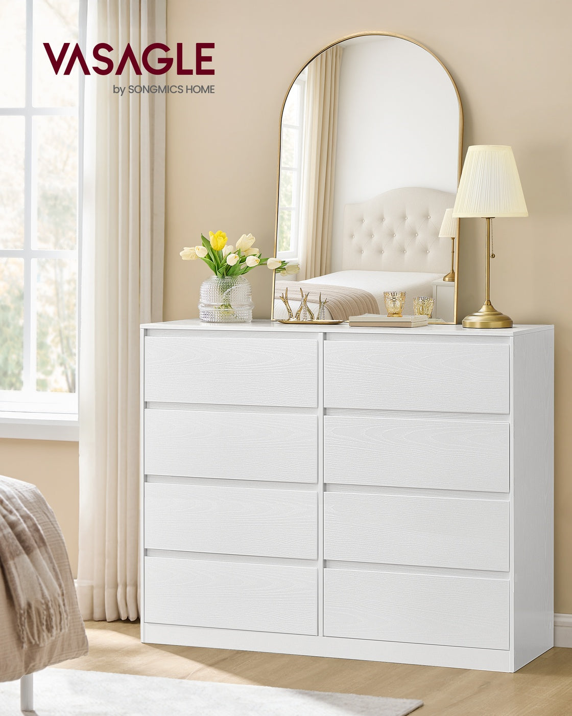 Storage Organiser Unit - Engineered Wood - Snow White