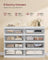 Storage Organiser Unit - Engineered Wood - Snow White