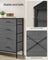 8-Drawer Fabric Dresser - Charcoal Grey - Storage Organizer with Side Pockets and Drawer Dividers