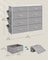 8-Drawer Dresser - Fabric - Cloud White - Includes Side Pockets and Drawer Dividers