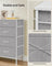 8-Drawer Dresser - Fabric - Cloud White - Includes Side Pockets and Drawer Dividers