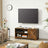 TV Cabinet - Wood - Rustic Brown - Barn Door