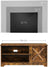 TV Cabinet - Wood - Rustic Brown - Barn Door