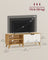 TV Cabinet - Wood - Straw Yellow - Adjustable Shelves