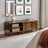TV Cabinet - Engineered Wood - Rustic Brown - Suitable for TVs up to 60 Inches with Adjustable Shelves