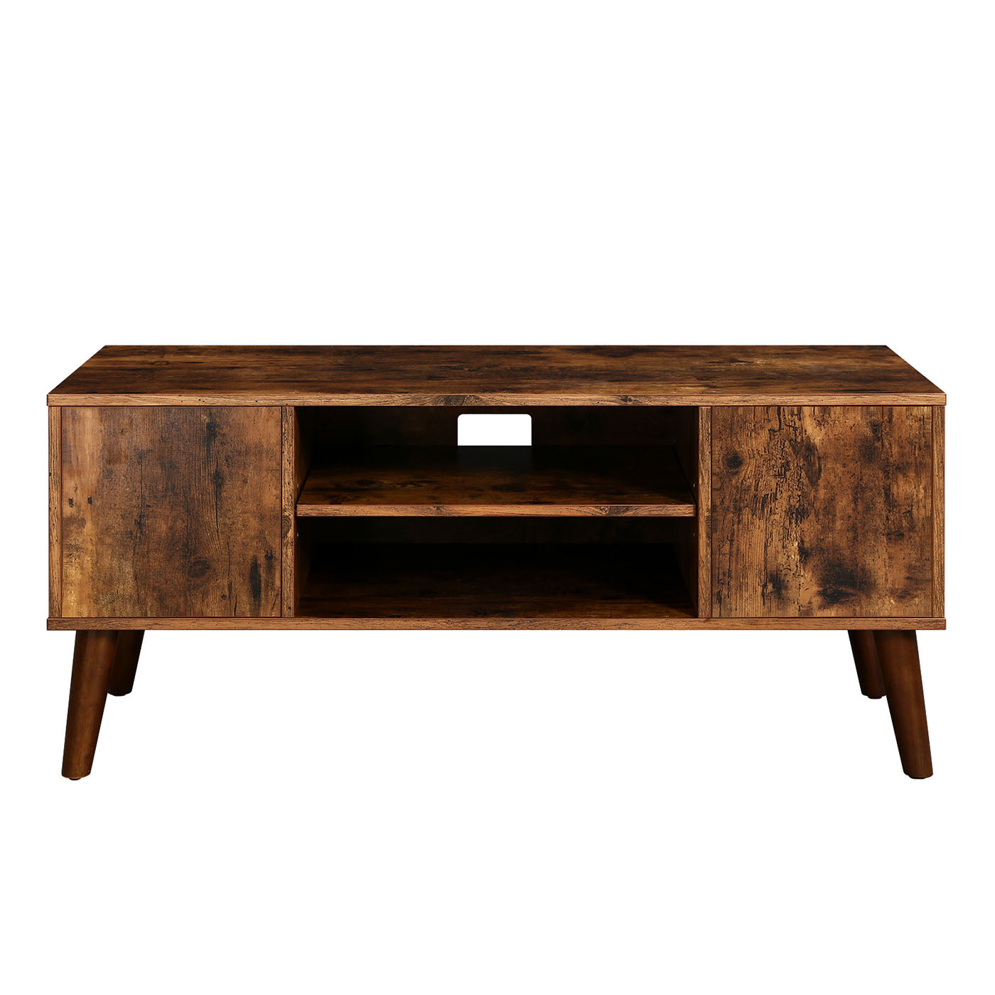 Retro TV Stand - Wood - Dark Brown