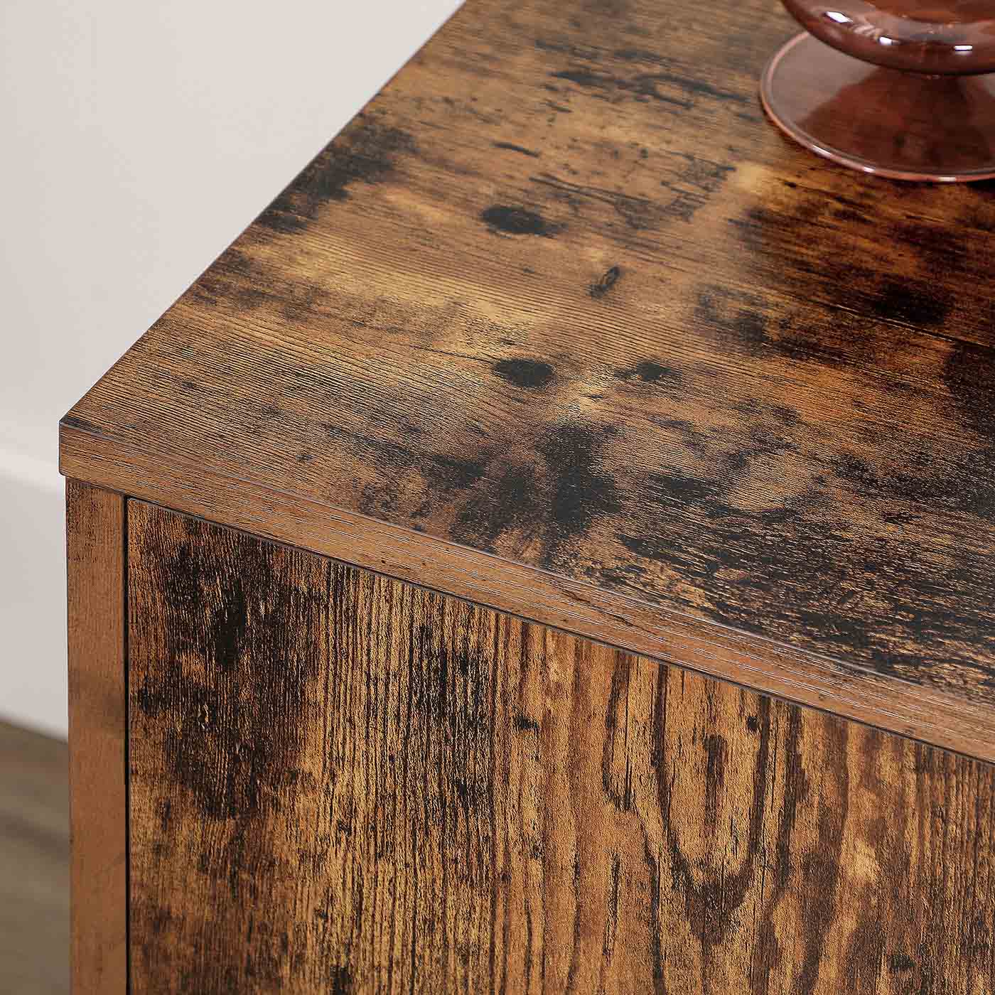 Retro TV Stand - Wood - Dark Brown